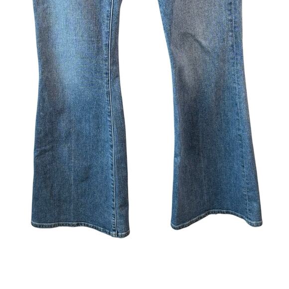 Abercrombie Fitch Womens Jeans 28 Blue Flared 70's inspired Vintage High Rise - Picture 4 of 9